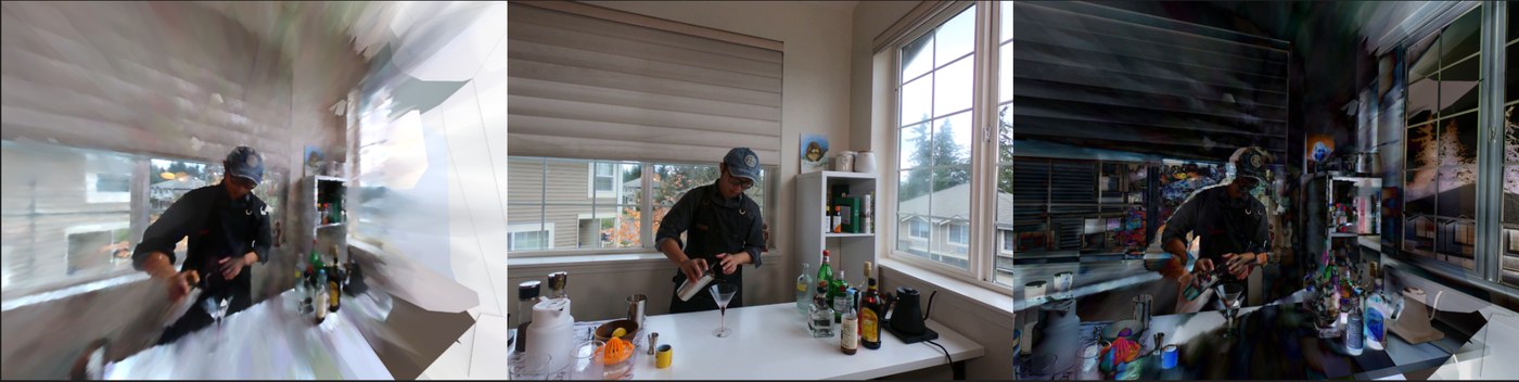 Dynamic Radiant Foam reconstruction of the coffee-martini scene